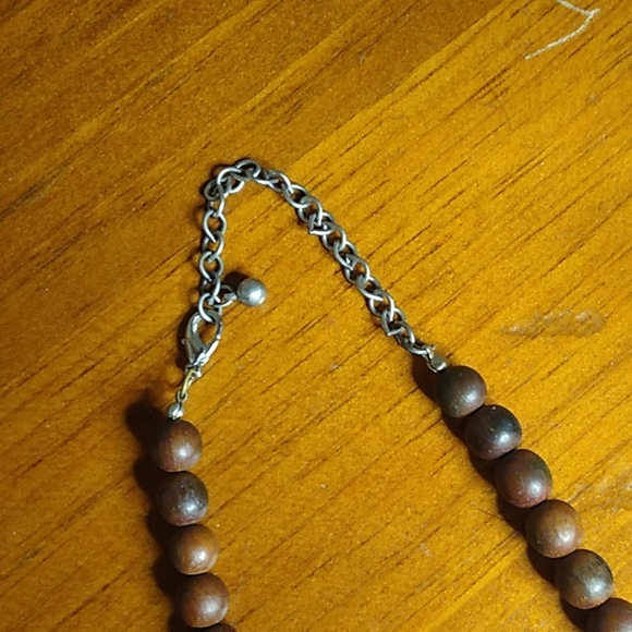 Unique Funky Wood Bead Necklace 🧿 - Picture 4 of 5